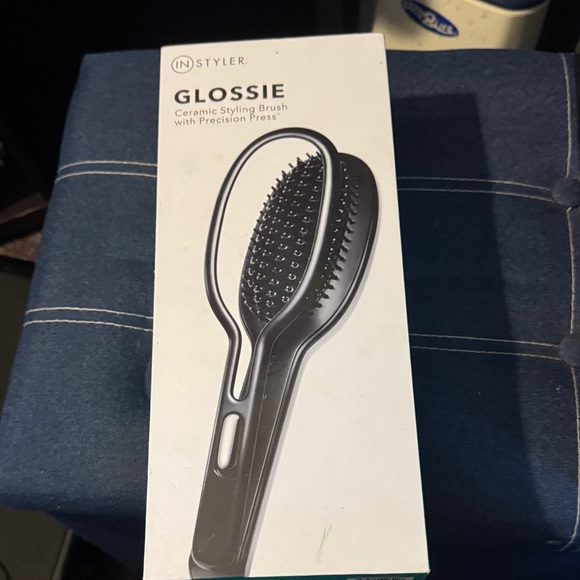 INStyler Glossie Ceramic Styling Brush - Black - Picture 1 of 3